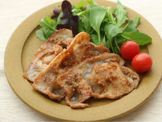 【腸活玉アレンジ】豚肉の味噌焼き